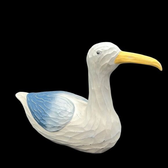 Shorebird Resin Figurine Seagull Bird Ocean Beach Nautical Table Decor - Picture 1 of 6